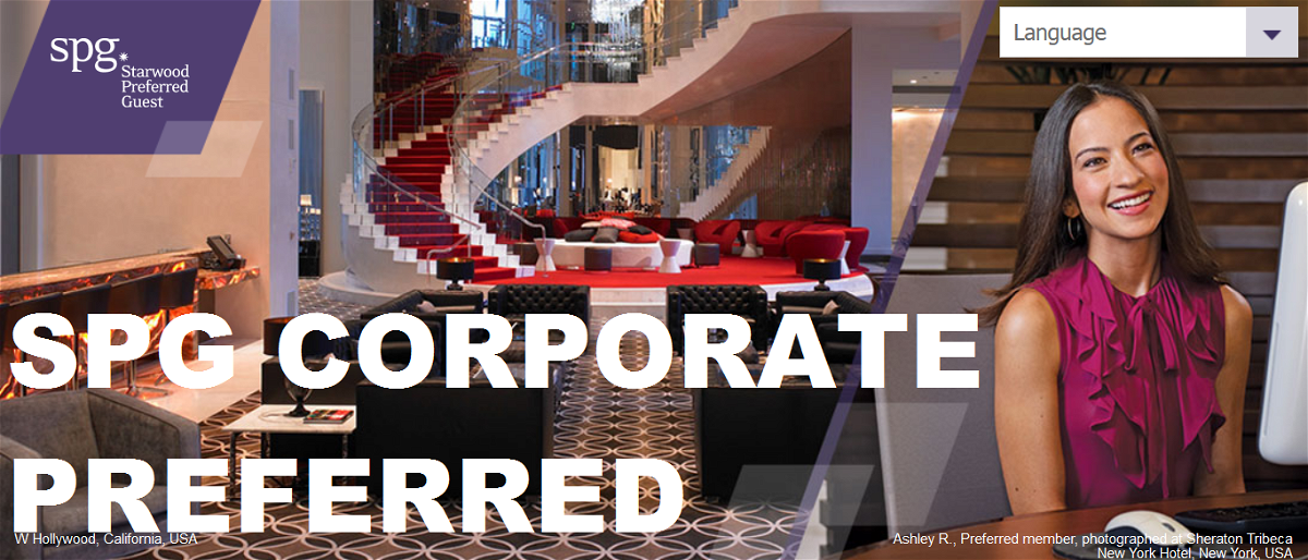 Starwood Preferred Guest SPG Corporate Preferred